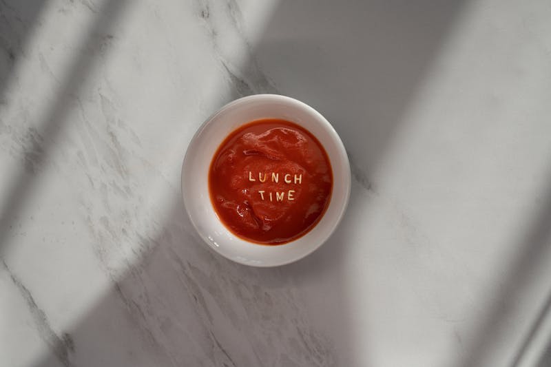 House marinara dipping sauce in small bowl